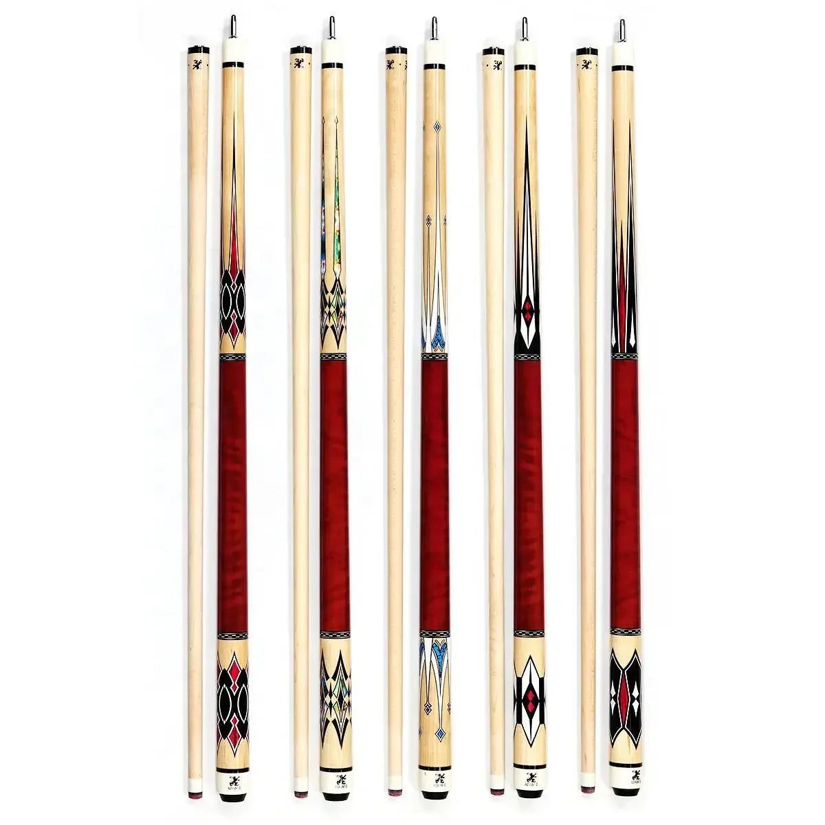Hot Sell Canadian Maple 1/2 Uni Lock Jointed 57 Inch  13mm Tip Billiard Pool Cue Stick