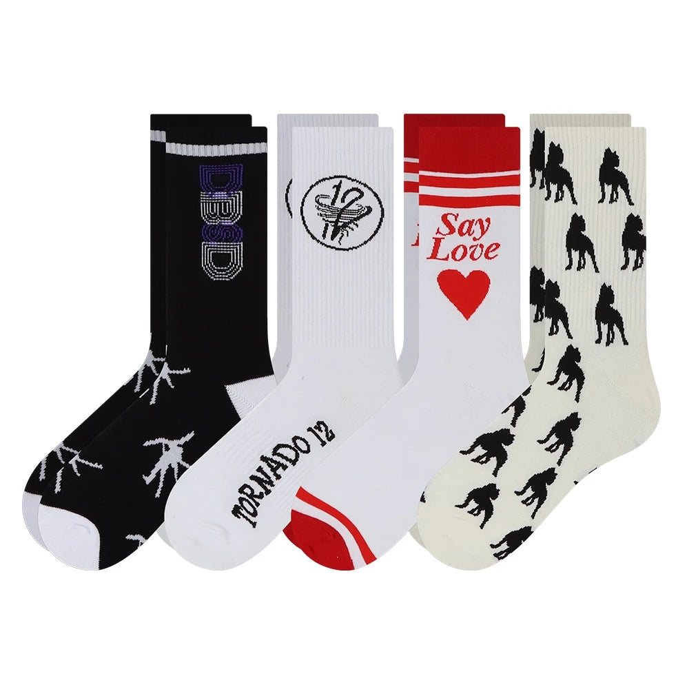 Custom Logo Crew Sport Unisex Socks Breathable Cotton Athletic Sox Custom Made Your Own Logo Sock