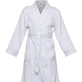 Wholesale Custom Luxury Thermal Breathable Four Season Hotel Peach Skin Double Layer White Bath Robe Unisex Men Women Spa