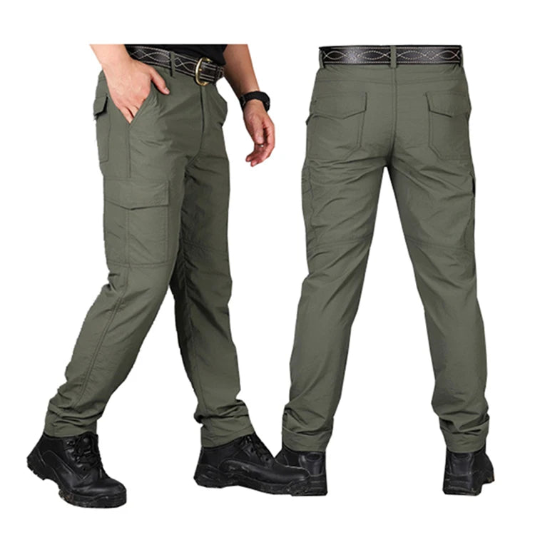 Men's Quickly Dry Outdoor Tactical Pants Leisure Trousers Summer Pant Hiking Hunting Cargo Casual Pant