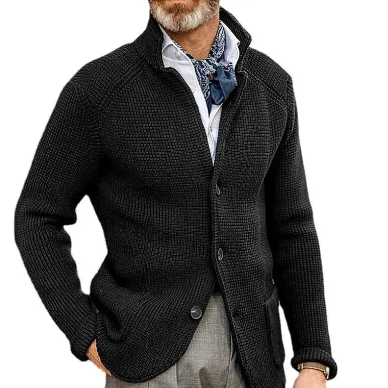 Men Suits Knitted Coat Long Sleeved Cardigan Fleece Shirt Men Casual Plus Size Baseball Clothing Men's Cardigan Sweater
