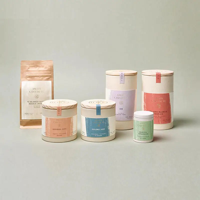 Kraft Paper Canister With Food Grade Material Kraft Cardboard Canister Tube for Packing Tea