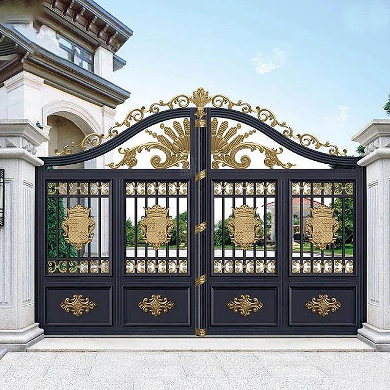 New Design Style Outdoor Garden Aluminum Section Gate Design for Villa Courtyard and Main Gate Design