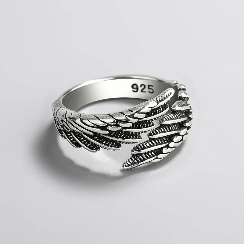 Wholesale New Ins Style Jewelry Rings Retro Old 925 Men and Women Adjustable Ring