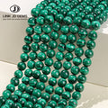 Wholesale 4-12mm Natural Genuine Stone Beads Green Malachite Round Peacock Gemstone Loose Beads for Jewelry Making