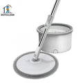 Automatic Dehydration Stretch Mop With Bucket Clean Sewage Water Separation Swob Dry Wet 360 Degree Rotating Around Mop Set