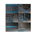 273PCS Auto Repair CR-V Tool Sets Filled in EVA Foam Trays for Garage Workshop Professional Hand Tools Kit