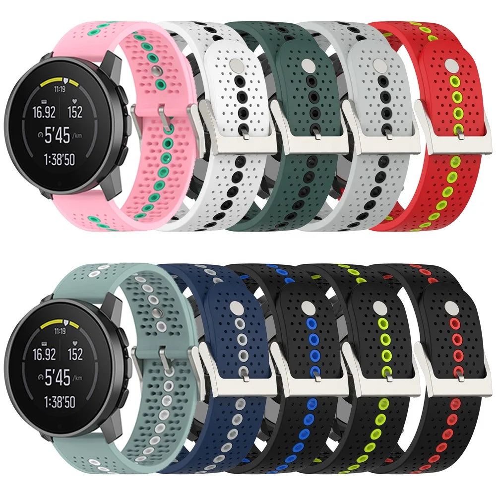 22mm Silicone Strap for Suunto 9 & for Huawei Watch 3/GT2 Pro/GT 2 46mm Men/Women Sport Bracelet Smartwatch Wrist Band