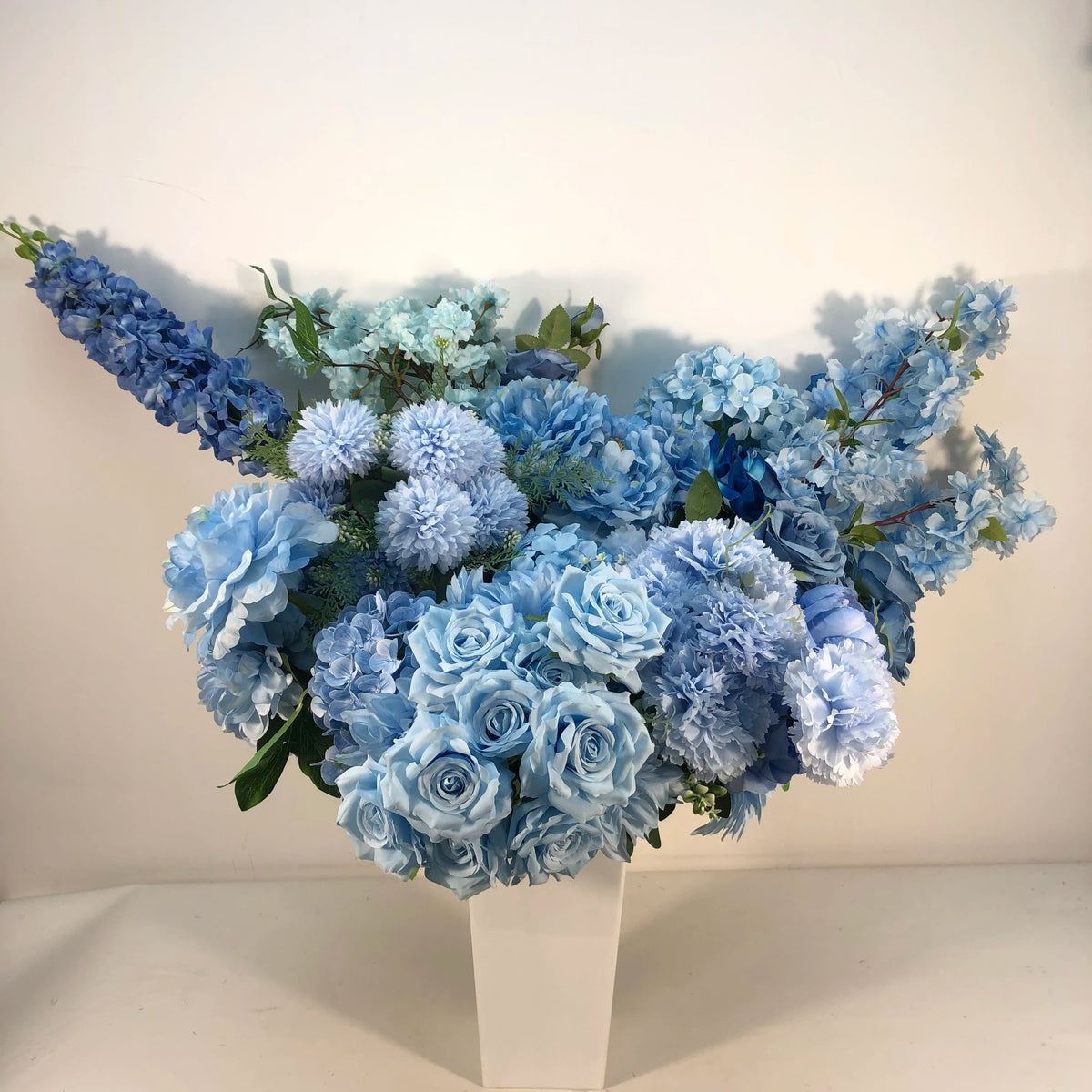 K-0572 New Blue Large Artificial Peonies Popular Peony Silk Flower Artificial Flower Home Decoration