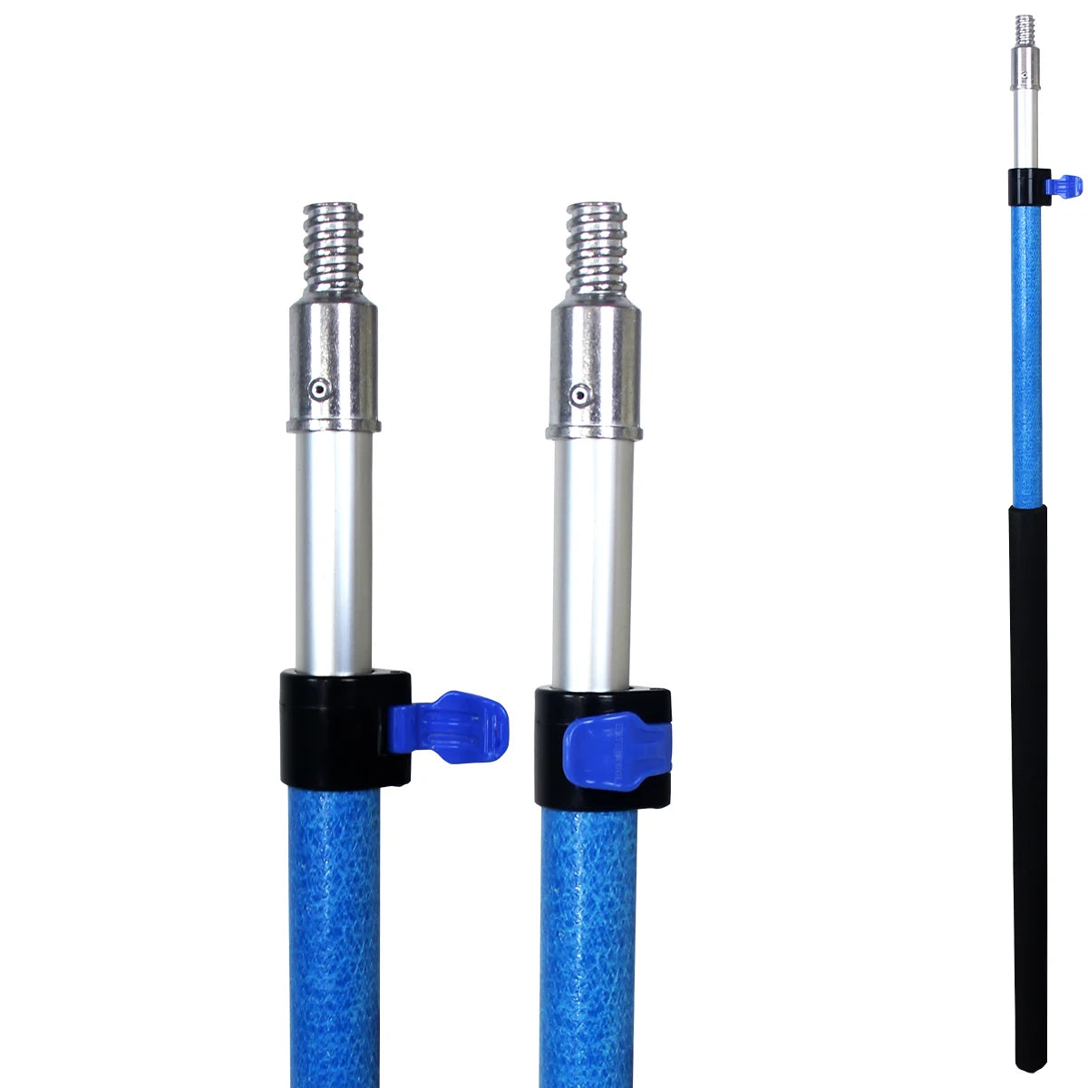 Extentool  Fiberglass Aluminum Telescopic Pole for Gutter Cleaning With Other House Hold Cleaning Tools