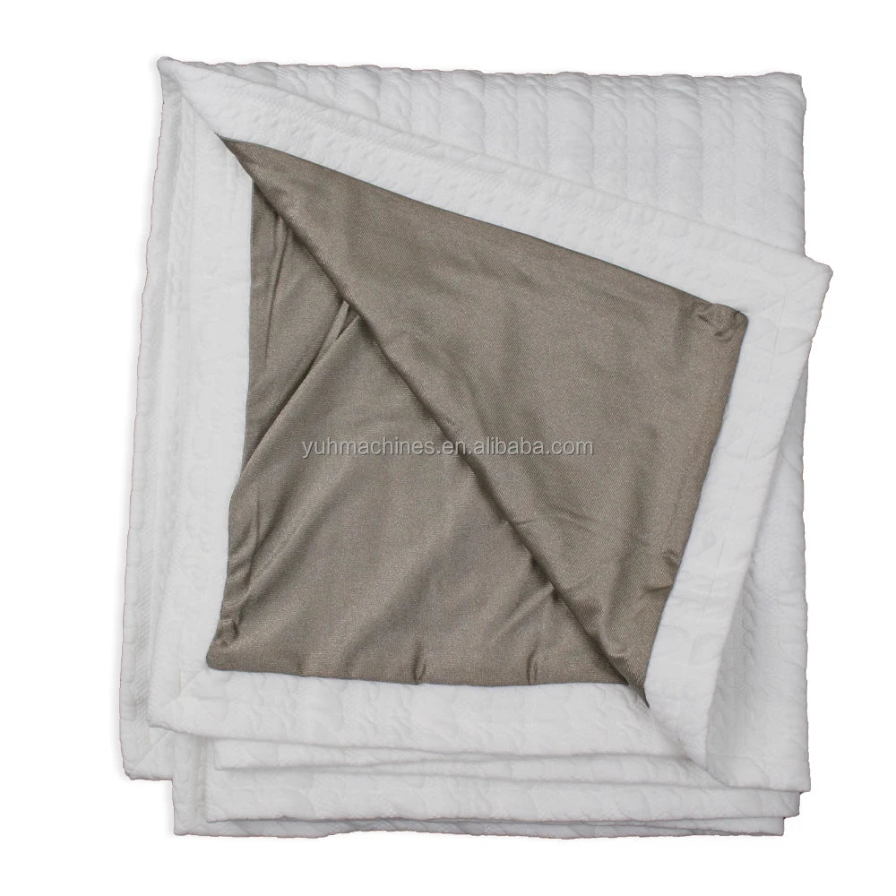 Emf Radiation Protection Blanket Knitted Earthing/Grounding Protective Belly Pregnancy Blanket Bedding Home Use Brushed Pattern