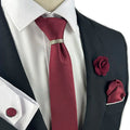 New Designer Men's Ties Luxury Wedding Ties for Jacquard Woven Men Necktie Ring Brooch Cufflinks Hanky Set DiBanGu