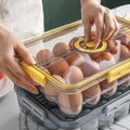 Keep Fresh Time Can Be Recorded PET 18 Cells  Storage Box Refrigerator Chicken s Box