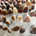 Natural Healing Crystals Quartz  Cluster Raw Stones Small Citrine Cluster Geode for Ornaments