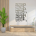 Modern Metal Hebrew Wall Art Jewish Birkat HaBayit Home Blessing Sign Minimalist Judaica Wall Decorations for Home