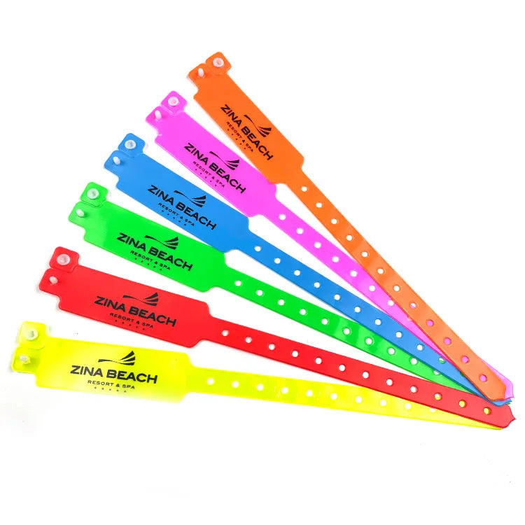 Soft Comfortable Vinyl ID Wristband Wrist Band Vinyl Wristbands for Entertainment