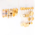 Wholesale 18K Gold Plated Geometric Long Earrings Women Fashion Stainless Steel Jewelry Dangle Drop Earrings Trendy Style