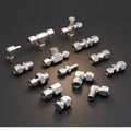 Swagelok Type 316 Stainless Steel Tube Fitting Union Tee with Double Ferrule Smooth Surface Treatment