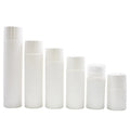 White Airless Pump Bottle for Facial Cleanser Skin Care Serum Face Masks Eco-Friendly Recyclable Material Screen Printing