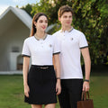 Wholesale and custom work wear rib collar polo shirt simple and fashion short sleeved polo shirt business men's polo shirt
