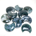Wholesale High Quality Crystal Crafts Natural Crystal Moss Agate Moon for Decoration