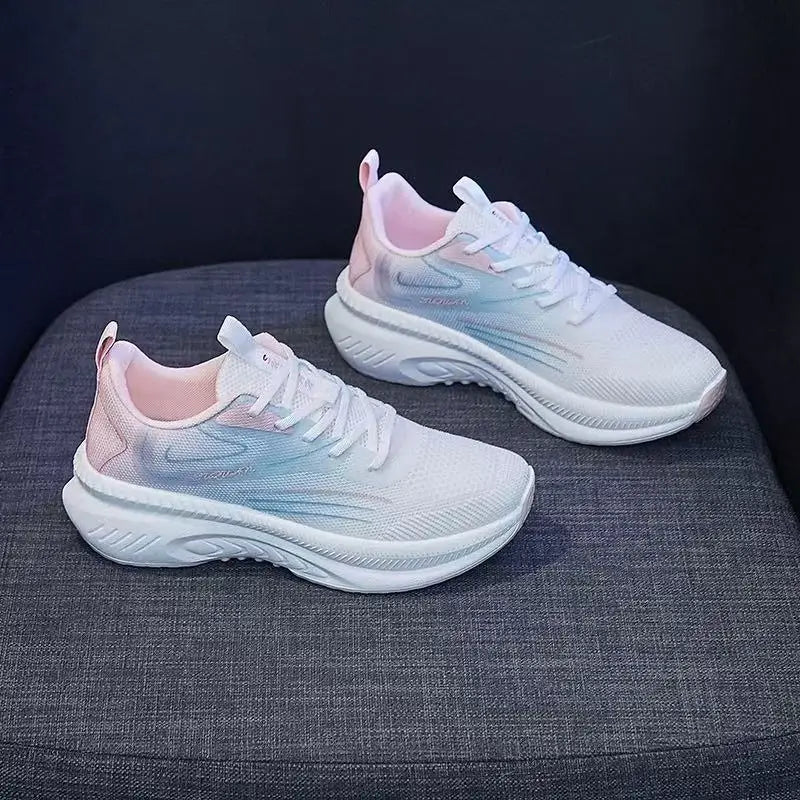 New Design Breathable Casual Sports Footwear Ladies Tennis Women's Fitness Walking Shoes