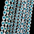 Natural White Shell Beads Mother of Pearl Evil Eye Eye Loose Round Heart Star Shape Beads for Jewelry Making Findings Diy Crafts