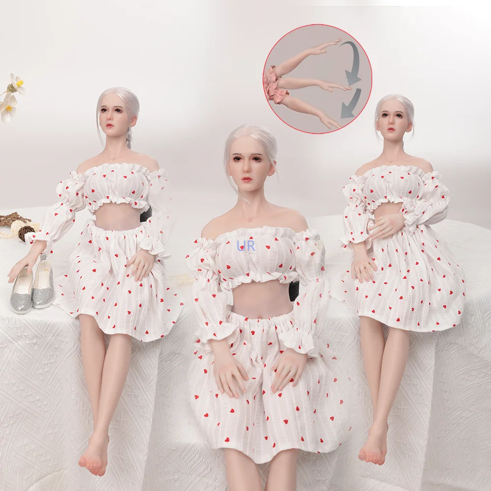 Lifelike 60Cm 24 Inch 1/3 Full Body Solid Silicone Human Girl Mannequin Female Anime Figure Lady Collectibles Doll Movable Limbs