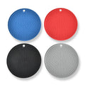 Modern Round Silicone Microwave Lick Table Mat Stylishly Designed Insulated Pads Thickened Pot Mat Plate Mat Dishmat