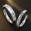 H&F Original Gold 14k 18K 10K Wedding Rings Couple Set Trendy Fine Jewelry with Real Diamond Solid 18k Gold Wedding Bands