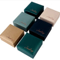 Custom Jewelry Packaging Box Ring Bracelet Pendant Necklace Box Leather Texture Luxury Gift Jewelry Box