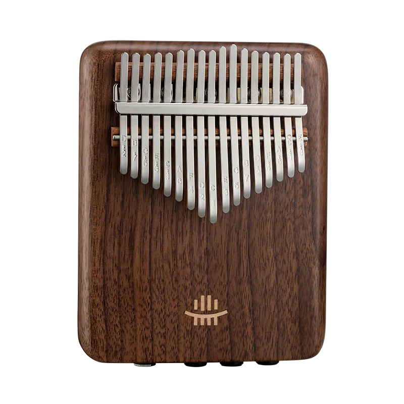 A-17 American Black Walnut Thumb Piano Electric Kalimba Musical Instrument Percussion Wooden Drum Kalimba Key