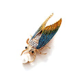 Jachon Golden Cicada Brooch Unisex Clothes Accessories Fashion Pins