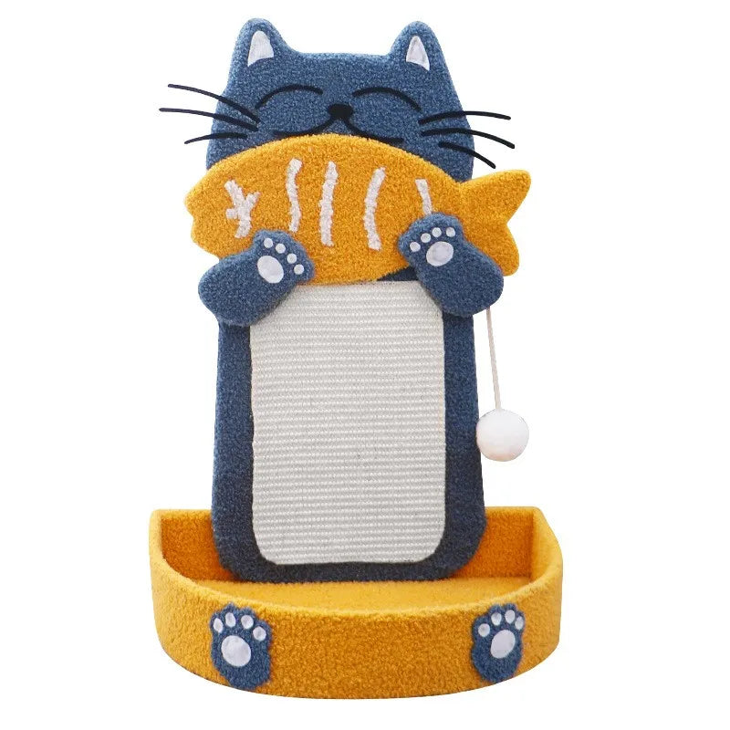 Sisal Cat Scratching Board Claw Grinder Vertical Non Shavings Wear-resistant Teasing Cat Toys Pet Supplies