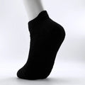 Factory Sales Running Basketball Solid Sports Socks Ankle Terry Men Black Socks