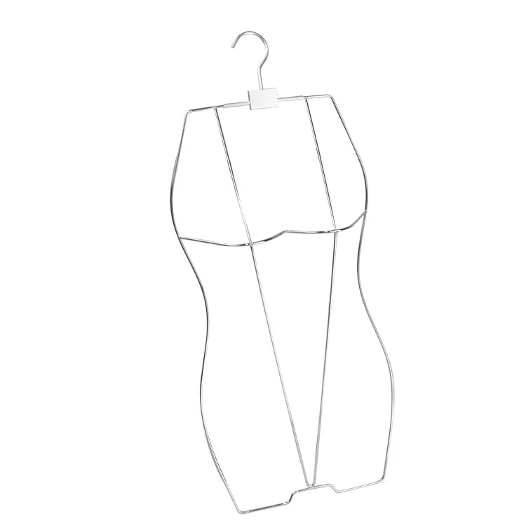 Gold Folding Swimwear Hanger Swimsuit Metal Cloth Hanger for Wholesale