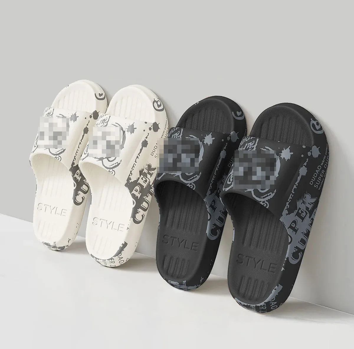 Non-slip Soft-soled Thick-soled slippers for Home Use Women's and Men's PVC Bathrooms slippers