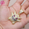 Customized Moissanite Iced Out Devil Pendant 925 Sterling Silver With Gold Plated Moissanite Hip Hop Necklace for Men
