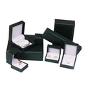 Luxury Right Angle PU Brushed Jewelry Box Ring Earring Bracelet Necklace Box Jewelry Storage Box