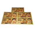5 Types Japanese Cartoon Chibi-Maruko-chan Gold Anime Banknote Souvenir Gifts and Collection Cards