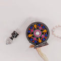 15ml European Middle East Dubai Patent Metal Tulip Flower Perfume Black Bottle Glass Essential Oil Attar Bottle