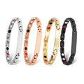 Personalized Wholesale Custom Couple Jewelry Magnetic Bracelet Bio-Energy Pain Relief