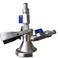 A Type  Keg Coupler with Stainless Steel  Ball Lock Quick Disconnect Adapters and Stainless Steel  G5/8" Mini Ball Valve