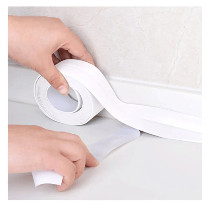 Kitchen PVC Self Adhesive Tub and Wall Sealing Tape Caulk Sealer Caulk Strip Sealant Tape Shower Tile Sealer Adhesive Sealant