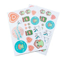 Cheap Manufacturer A5 A6 Size Kiss Cut Logo Sticker Printing Liner Label Sticker