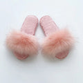 2021 Luxury Newest Warm Ladies Fuzzy Plush Indoor Slides slippers Fluffy Furry House slippers Winter Fur Women Shoes