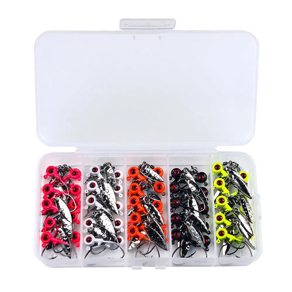 Wholesale Fishing Round Ball Shape Head Jig Swing Lead Hook