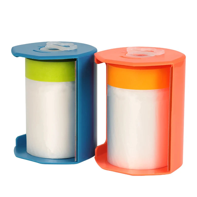 UJANG Pre Taped Plastic Painter Painting Film Decoration Light Weight HDPE Speedy Masking Film With Tape Roll for Car
