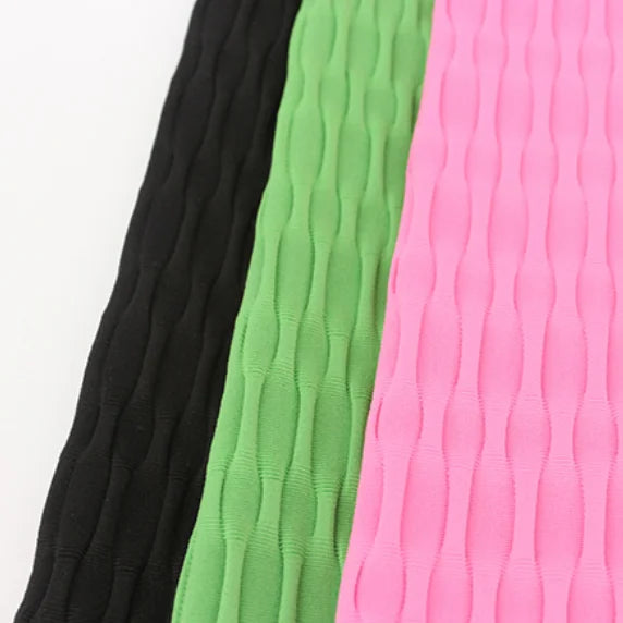 Breathable Waterproof Stretch Anti-Pill Plain Jacquard Bubble Polyester Spandex Sportswear Fabric Weft Knitted Leggings for Yoga