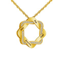 Square Superimposed Garland Pendant Personality Can Be Engraved Brass Necklace with Zircon Children's Punk Style